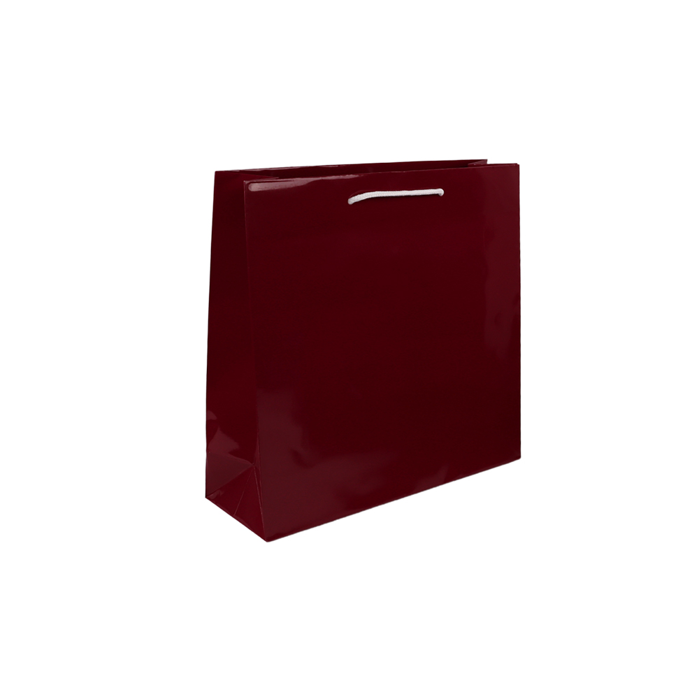 SHOPPER 4 NODI  - VIOLA CON PLASTIFICAZIONE LUCIDA