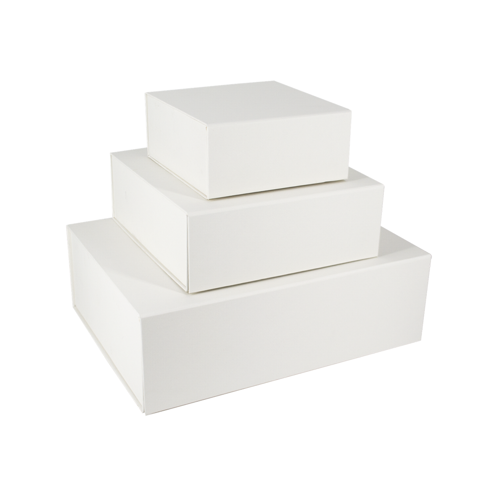 Scatola Calamita con biadesivi nei angoli - Bianco Latte