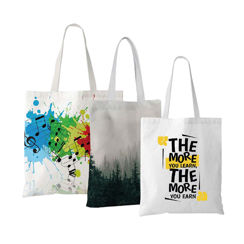 Shopper In Tessuto Con Stampa Digitale